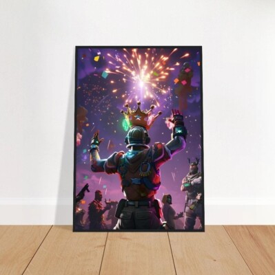 Epic Battle Royale Victory Poster Ultimate Victory Art Print