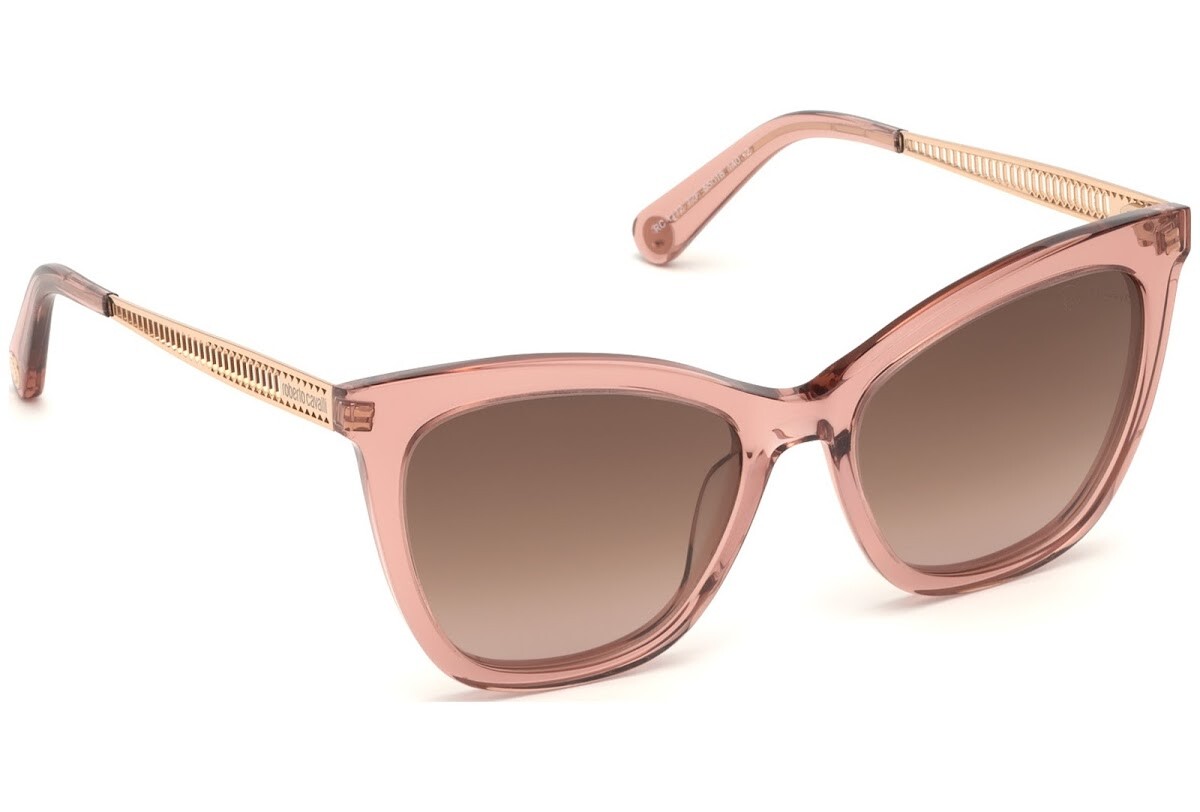 Roberto Cavalli RC1112 Розовое золото 72F Пластиковая оправа для солнцезащитных очков 55-18-140 Кошачий глаз 32090₽