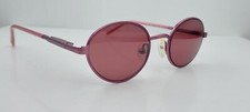 Vintage Eyetel Kimby Purple Oval Metal Sunglasses Italy FRAMES ONLY
