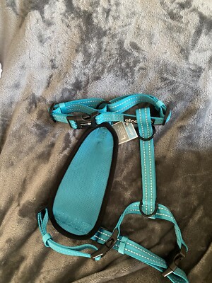 Alcott teal dog mesh Adventure Harness size Large