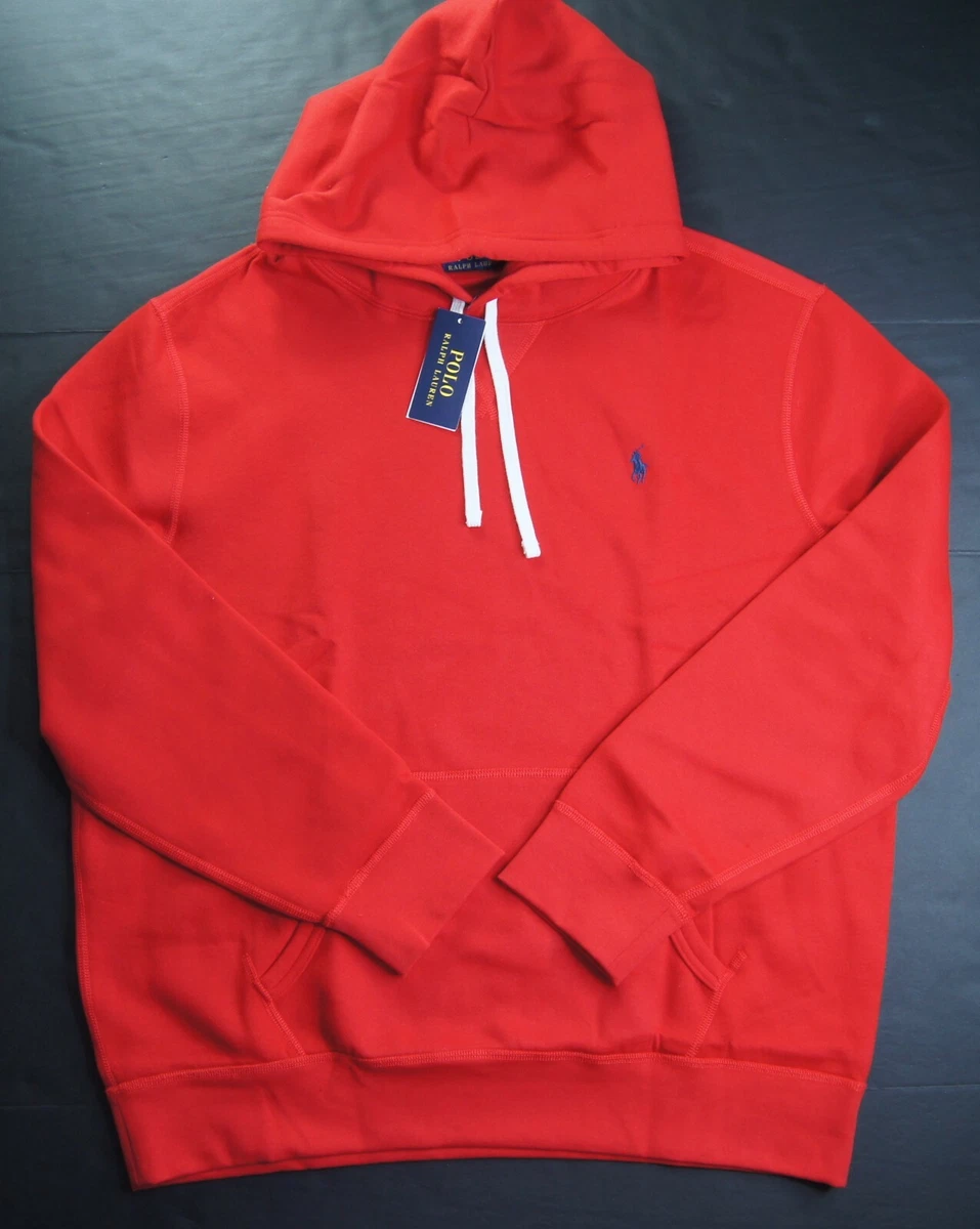Red polo pullover hoodie sales