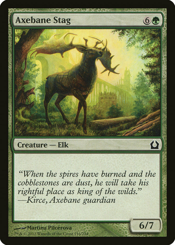 Axebane Guardian 1x FOIL RTR MTG Return to Ravnica Common MINT green Axebane Guardian 1x FOIL RTR MTG Return to Ravnica Common MINT green
