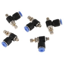20Pcs OD 4mm Tube M5 Pneumatic Air Speed Control Valve Quick Connector✈