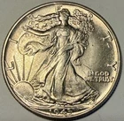 1943-P Walking Liberty Half Dollar, BU (lot 33)