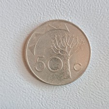 50 Cent M&uuml;nze aus Namibia von 1993 (sch&ouml;n bis sehr sch&ouml;n)
