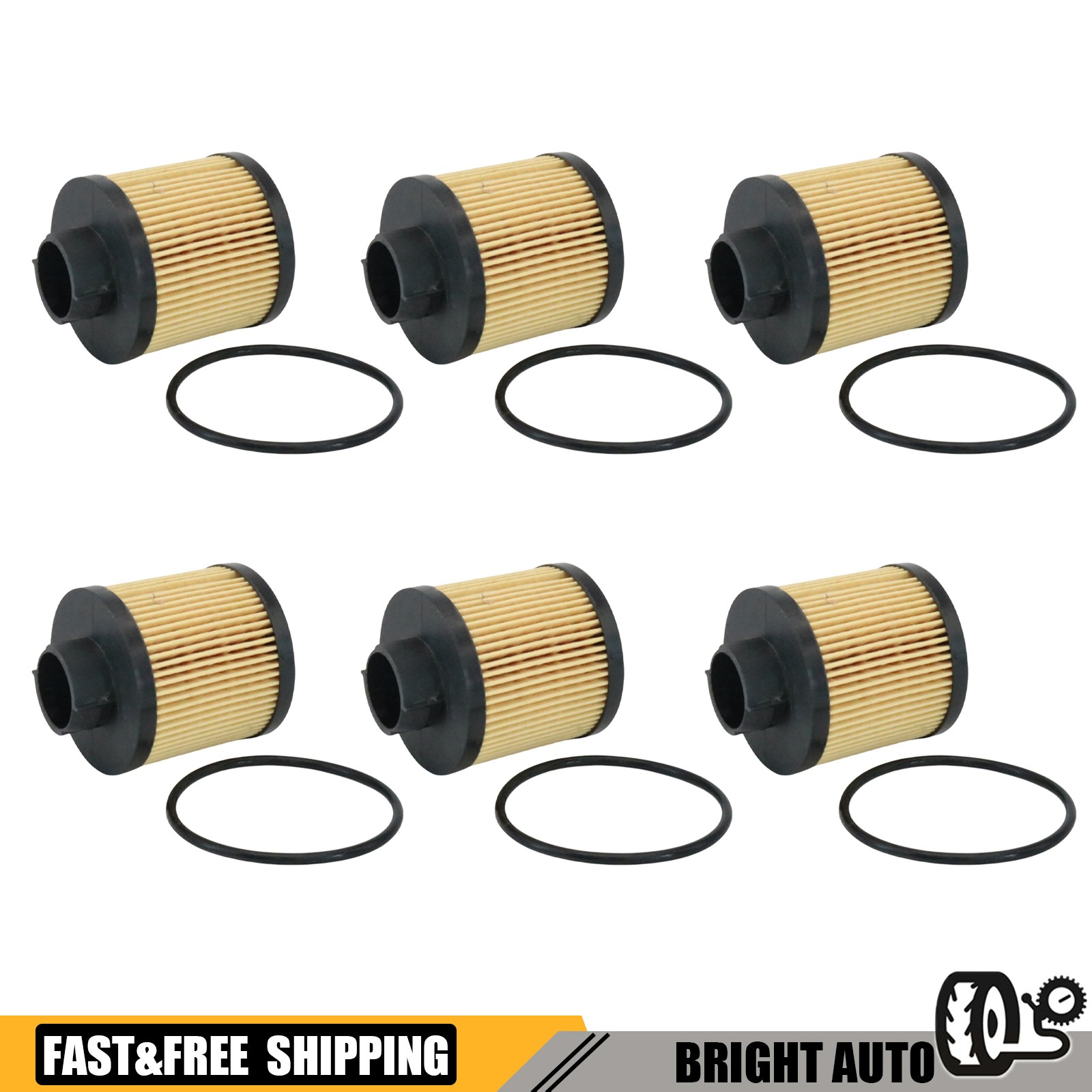 6X Oil Filter Fits 2004-2008 Lamborghini Gallardo 07L115561C USA