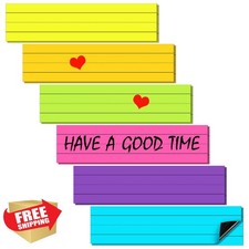 Magnetic Sentence Strips 12pk 12x3 Inch Dry Erase Lined Classroom Tool