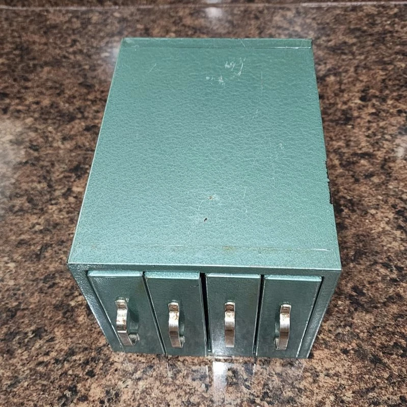 Vintage Wards Master Quality, 4 Drawer, Metal , Small Parts Storage Cabinet - Image 3 of 4