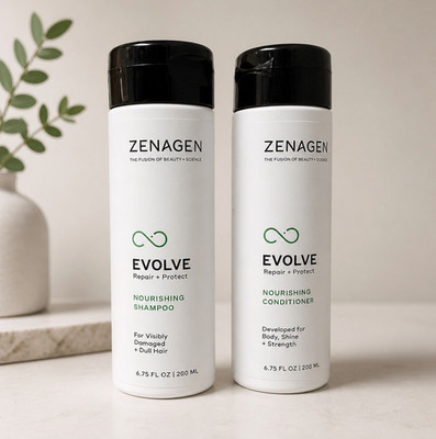 Zenagen Evolve Repair + Protect Nourishing Shampoo & Conditioner Set 6.75 fl oz