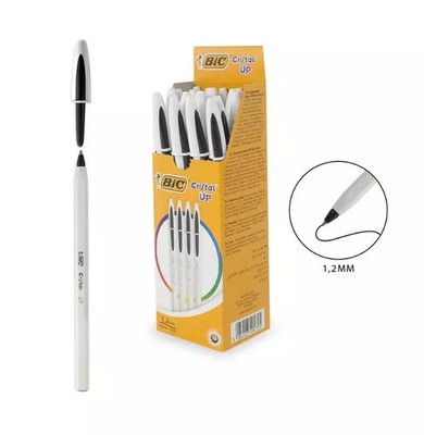 3086123494732 Długopis Cristal up czarny (20szt) BIC BIC