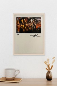 SALVADOR DALI, ORIGINAL SIGNED PRINT, INCLUDES COA + $3,500 APPRAISAL.