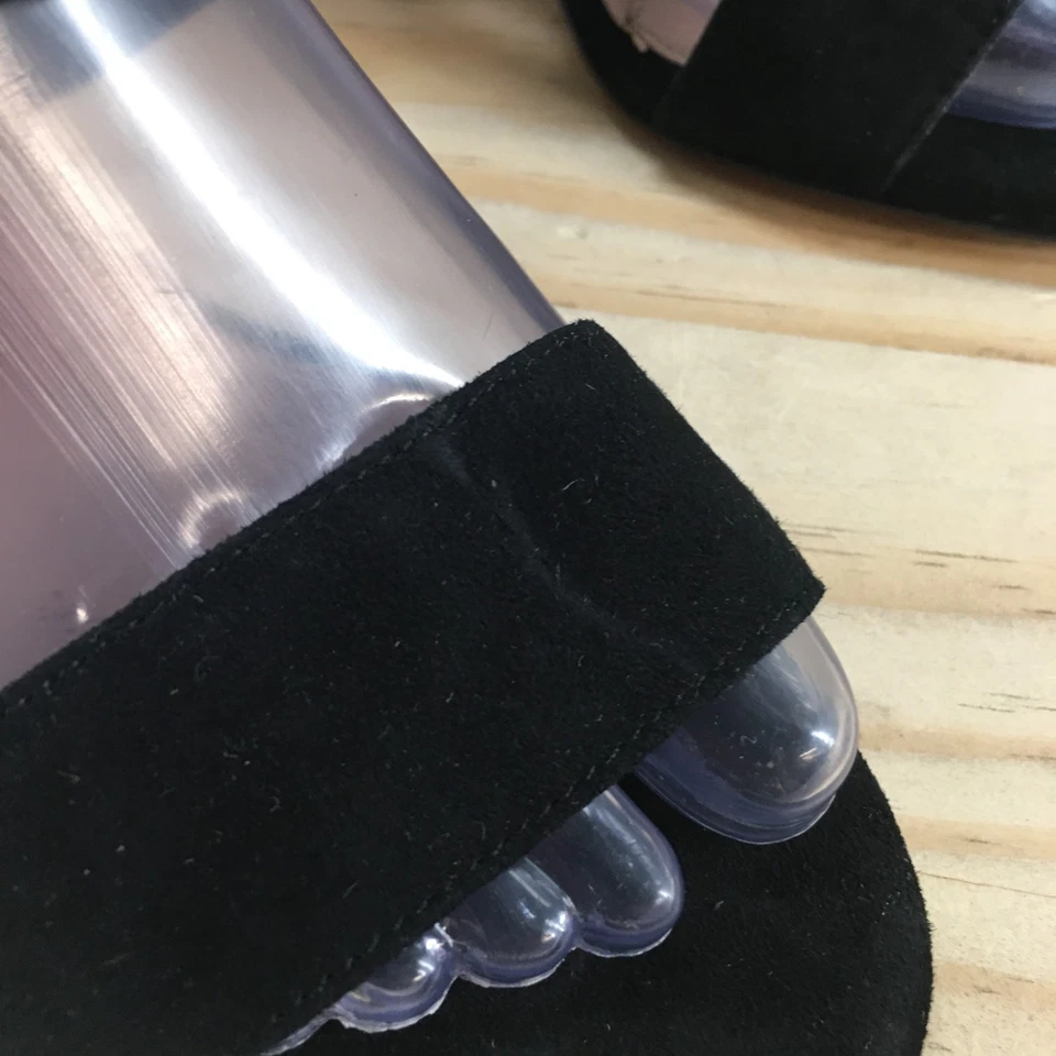 全新 Cole Haan 凉鞋 女式 6B Alina City 一脚蹬 滑鞋 W233638 黑色 麂皮绒 — 第 4/4 张图片