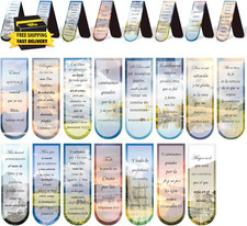 Spanish Bible Verse Magnetic Bookmarks 30 Pcs Christian Scenery Magnet Bookmark