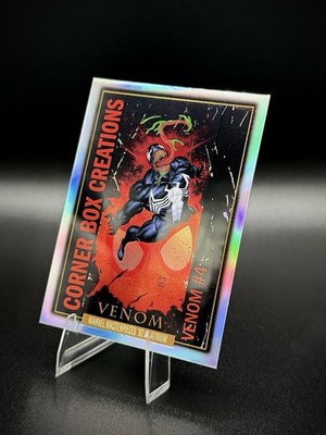 Marvel Masterpieces '92 Platinum Venom Corner Box Creations Rainbow 1:53 #CB-9