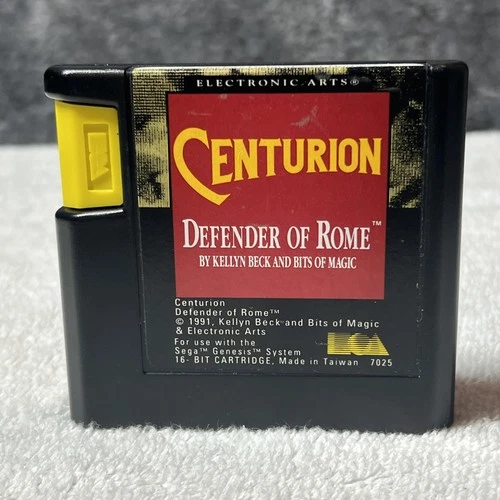 Vintage Centurion Defender of Rome Sega Genesis Game Cartridge 1991 Electronic