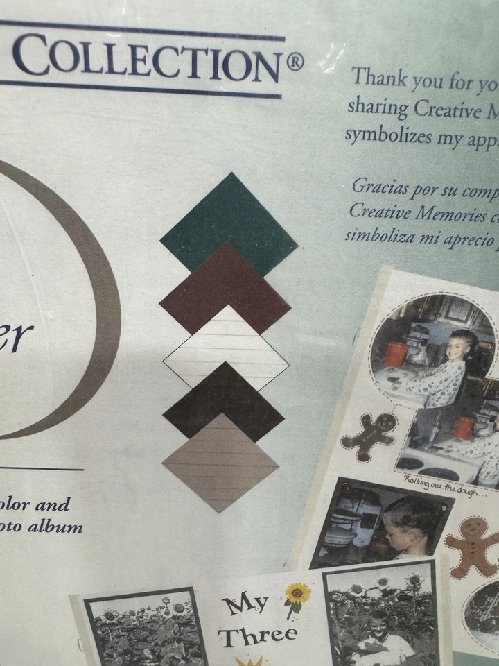 Papel de montaje fotográfico Creative Memories páginas álbum de recortes 15 hojas 5 colores Foto 2 de 4