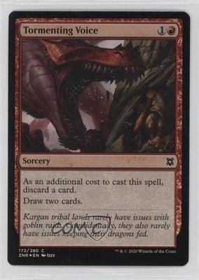 Tormenting Voice Foil Magic: Zendikar Rising ZNR #172