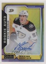 2018-19 O-Pee-Chee Platinum Rainbow Color Wheel Maxime Comtois #R-MC Auto 3vx