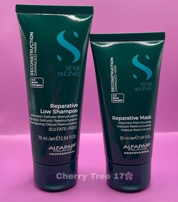 Alfaparf Milano Reparative Low Shampoo 75ml & Maske 50ml Neu ohne Karton