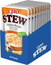 Ciao Stew by INABA Wet Cat Food - Chicken - 12 Packs (480g total) / Moist Treat, 2.60 per kilo