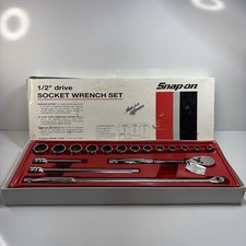 NOS Snap On Tools 317MPA 17PC 1/2 Dr 12Pt SAE General Service Socket Set USA