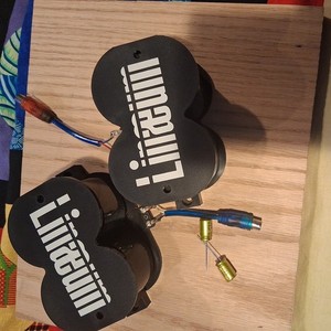 Linaeum ET-6A 6-Ohm Ribbon tweeters with new 3.3uf 100v Elna caps.