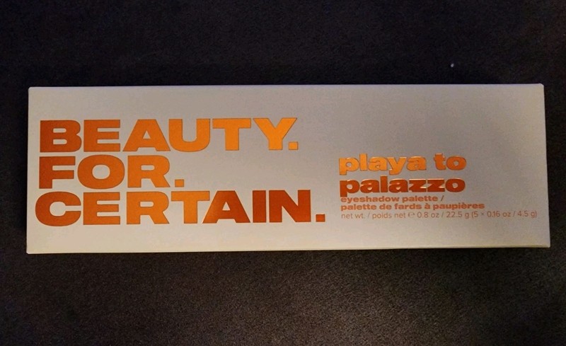 New Beauty For Certain Playa to Palazzo Eyeshadow Palette Full Size NIB MSRP $39