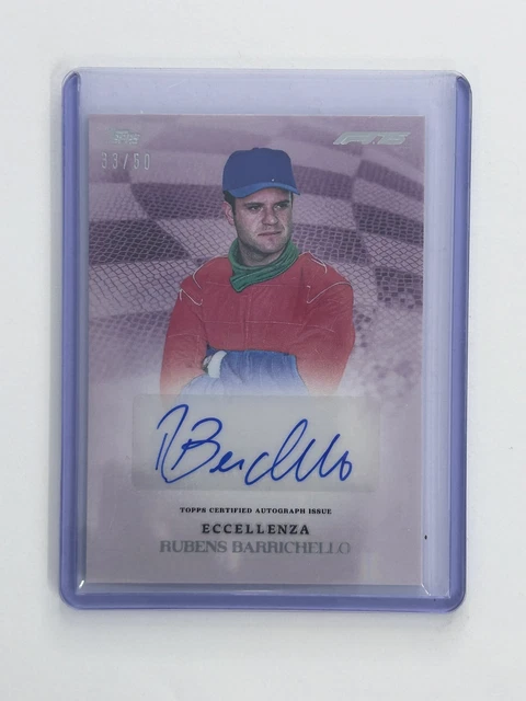 TOPPS ECCELLENZA 2025 RUBENS BARRICHELLO  AUTO 33/50