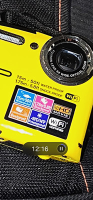 Fujifilm FinePix XP90 16MP Yellow Waterproof Shockproof Dustproof Wi-Fi