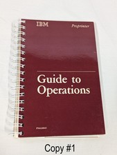 Vintage 1985 IBM - Guide to Operations - Proprinter - PN6328945