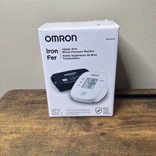 OMRON Iron Blood Pressure Monitor for Home Use & Upper Arm 1 Reading, White 
