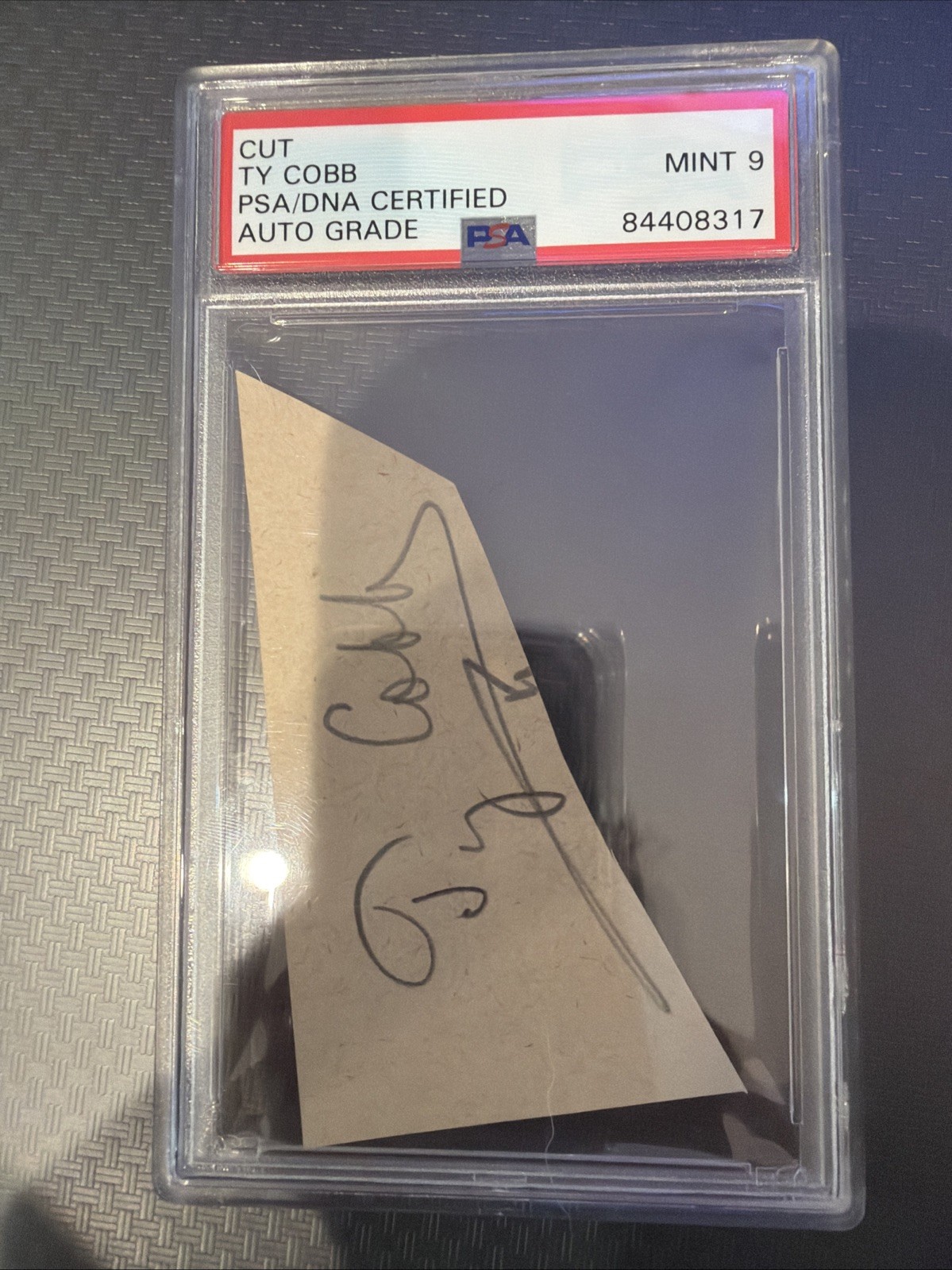Ty Cobb Auto  Psa/Dna Certified Psa 9