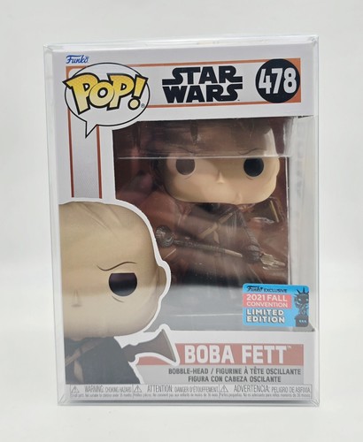 Funko POP ! Star Wars Boba Fett 478 Shared NYCC w/ .50mm POP! Protector - Picture 2 of 4