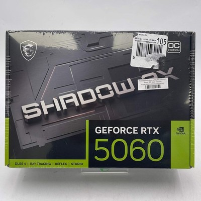 New MSI GeForce RTX 5060 Ventus 2X OC 8GB GDDR7 Graphics Card 912-V537-038