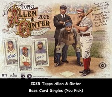 2025 Topps Allen & Ginter Base Card Singles (You Pick)