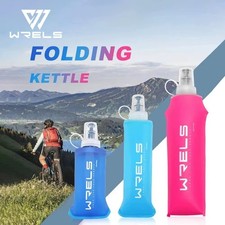 250/500ML TPU FOLDING SOFT FLASK SPORTS WATER BOTTLE CAMPING FOR RUNNING UK