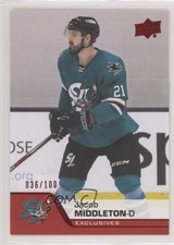 2020-21 Upper Deck AHL Exclusives 36/100 Jacob Middleton #90 0b3