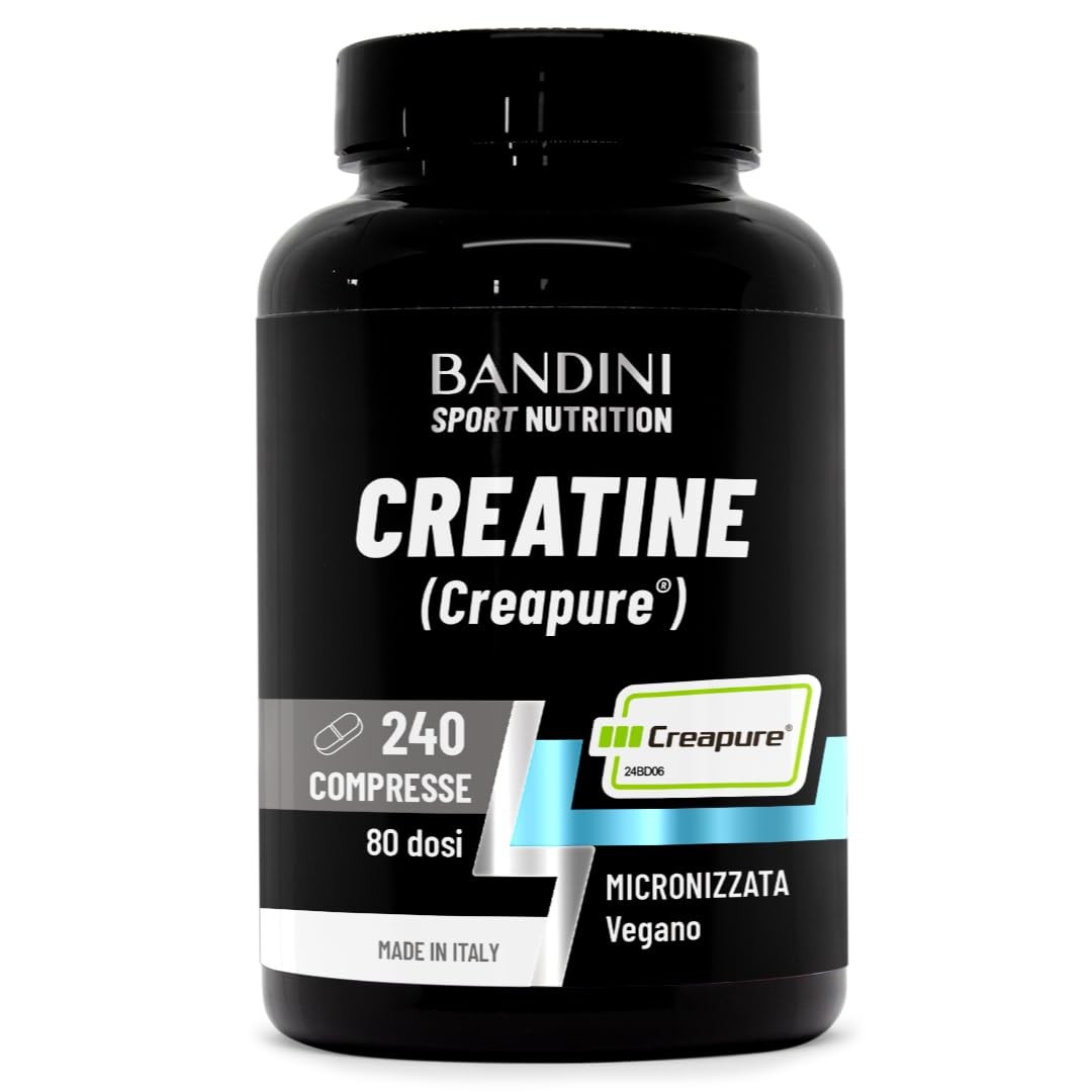 Integratore Creatina Bandini Creapure 240 Tabs - Ottimizzazione Allenamento