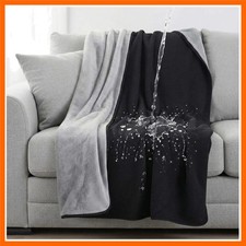 Waterproof Blanket for Bed Couch Sofa, 40''x60'' Reversible Washable, Fleec...