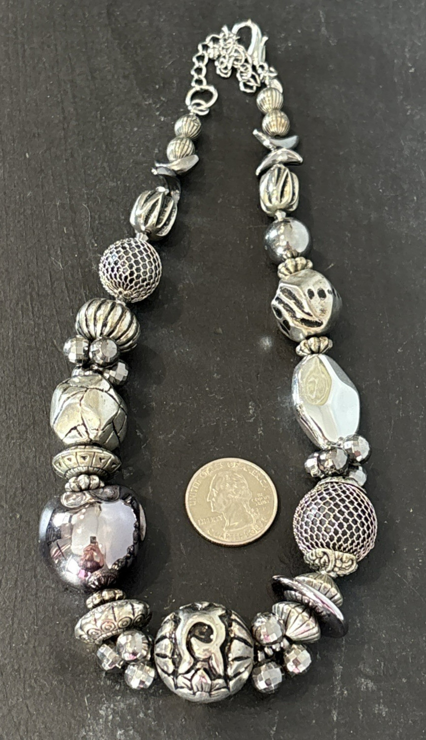 Bold Premier Designs Chunky Adjustable Silver Ton… - image 7