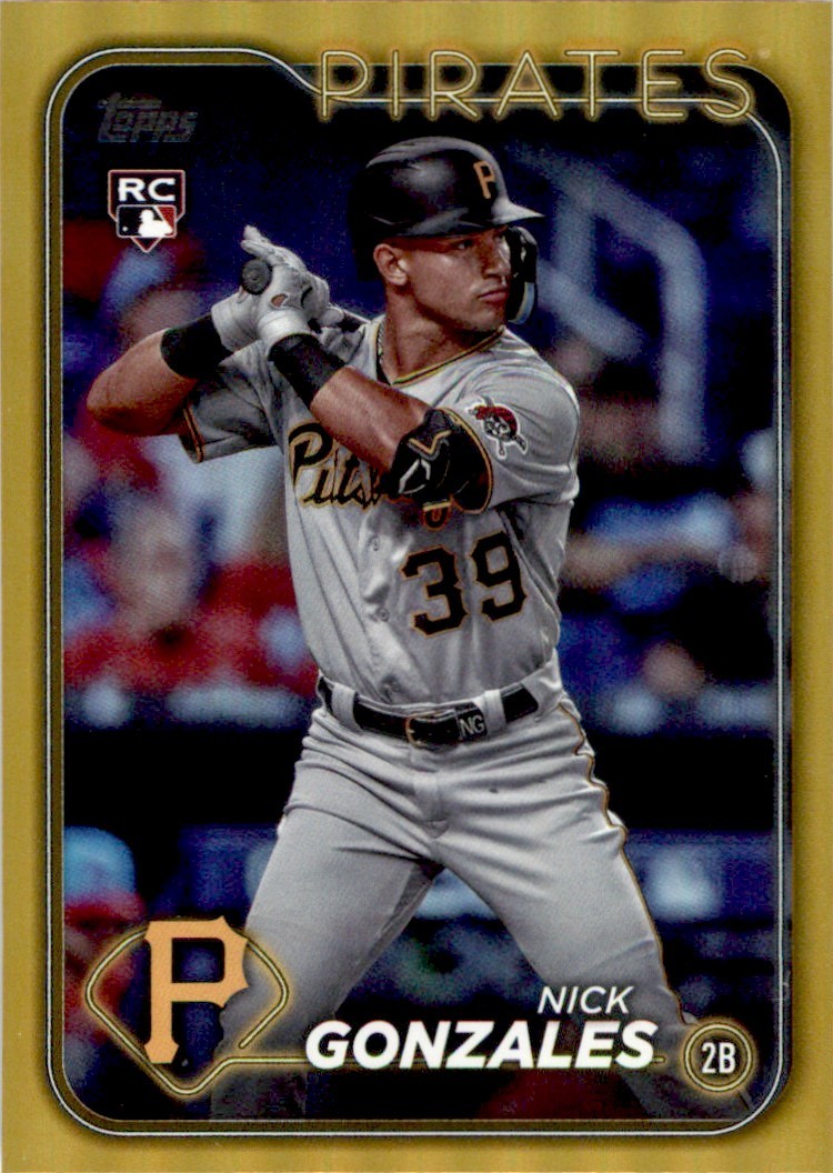 Nick Gonzales 2024 Topps Series 1 Gold Foil RC #168 Pittsburgh Pirates