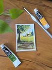 ACEO watercolor painting. Original Landscape — photo 4