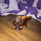 Amber Fenton Art Glass sunfish figurine Decorative Collectible