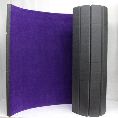 EZ Flex 4' x 6' Carpeted Home Practice Mat Remnant (Purple Color)