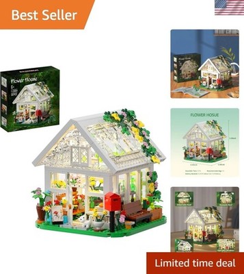 Inspire Creativity with the Flower House Building Toy - 597 Pieces to Enjoy