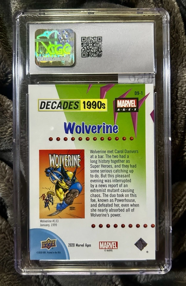 Marvel Ages Decades 1990s Wolverine 2020 🔥 CGC 10 gemas como nuevo ¡poco pop! Foto 2 de 2