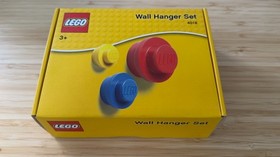 LEGO Wall Hanger Set 4016 3pc Yellow, Red, Blue