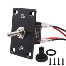 Latching Rocker Toggle Switches 4 Pin 2 Position ON/Off DPST Waterproof Heavy...