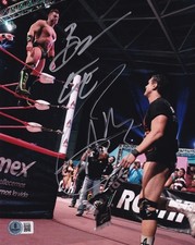 Brian Cage & Alberto Del Rio Signed 8x10 Photo BAS COA CMLL Lucha Libre AAA AEW