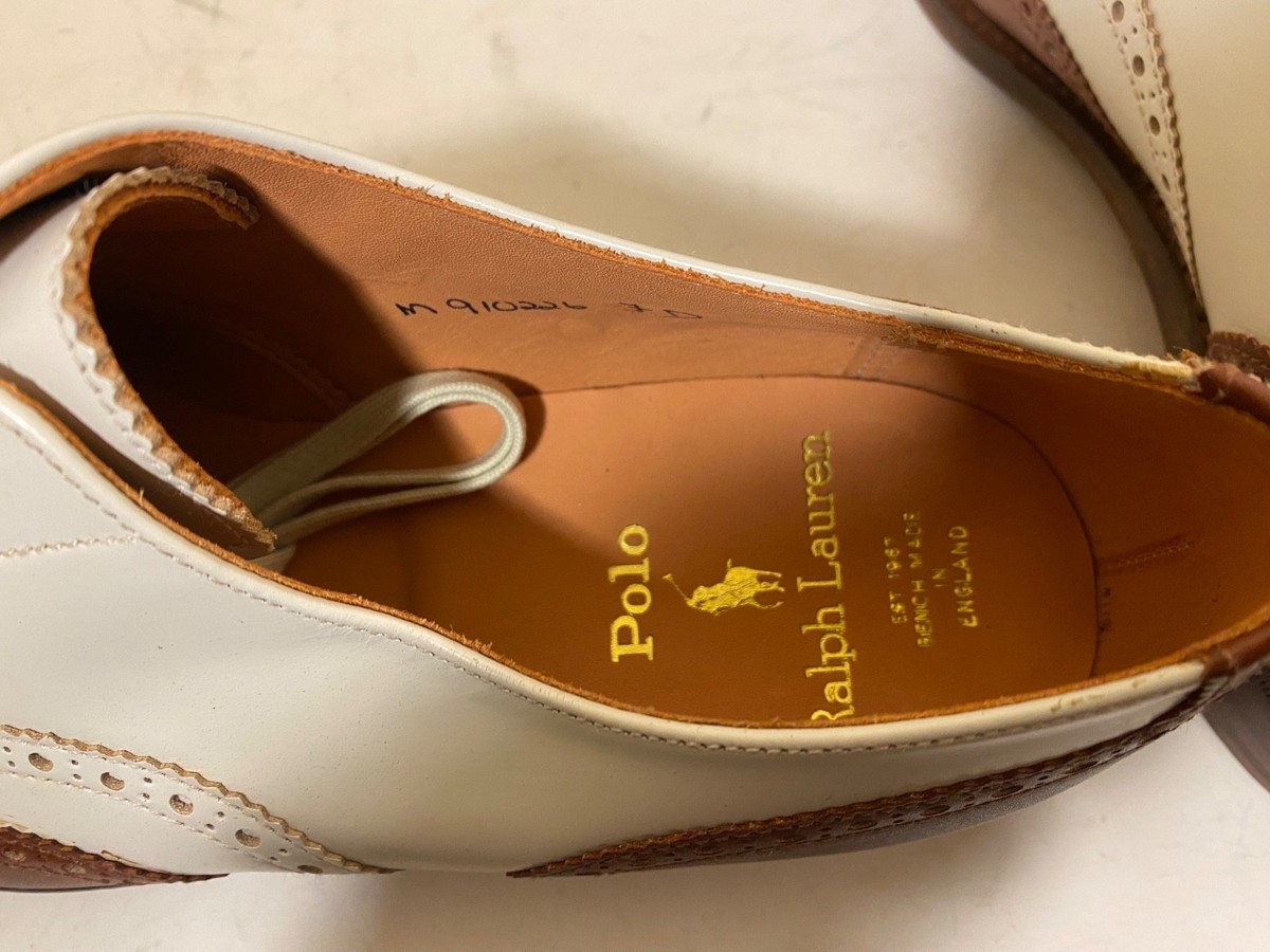 Ralph Lauren x Crockett & Jones wingtip Leather Spectator 7 D